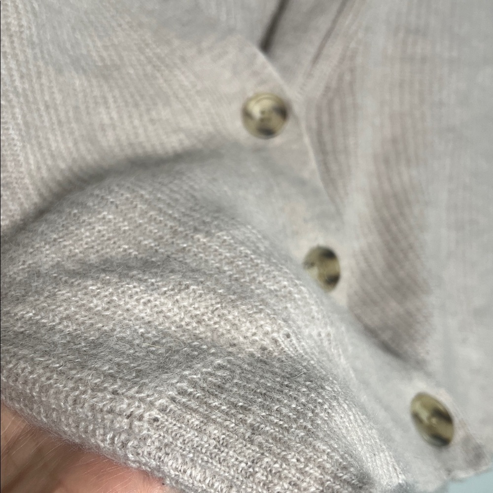 J. Crew Light Beige Cardigan Sweater - Picture 3 of 4